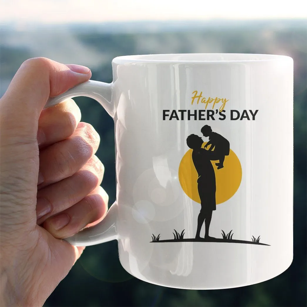 Gearhuman 3D Happy Fathers Day To My Stepped Up Dad Custom Name Mug