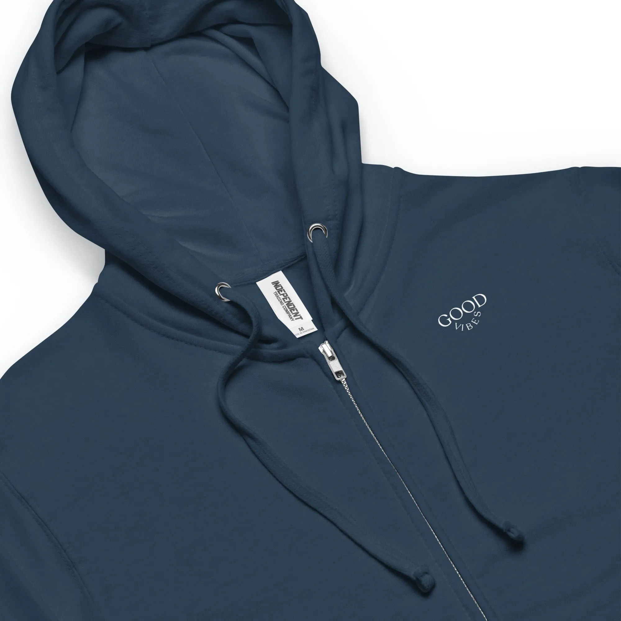 Good Vibes - Gender Neutral Zip Up Hoodie