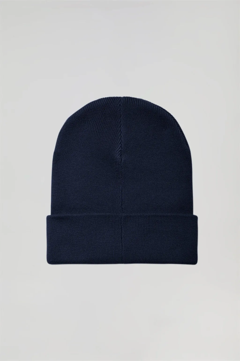 Gorro azul marino de lana unisex con detalle Polo Club