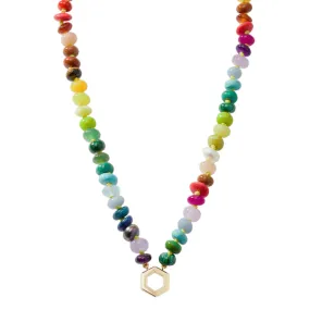 Harwell Godfrey 18k and Mixed Gem Rainbow 18k Foundation Necklace - 18