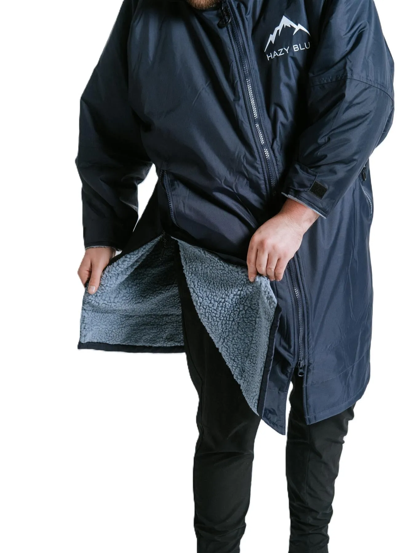 Hazy Blue Waterproof Kids All Weather Changing  Dry Robe - Truro