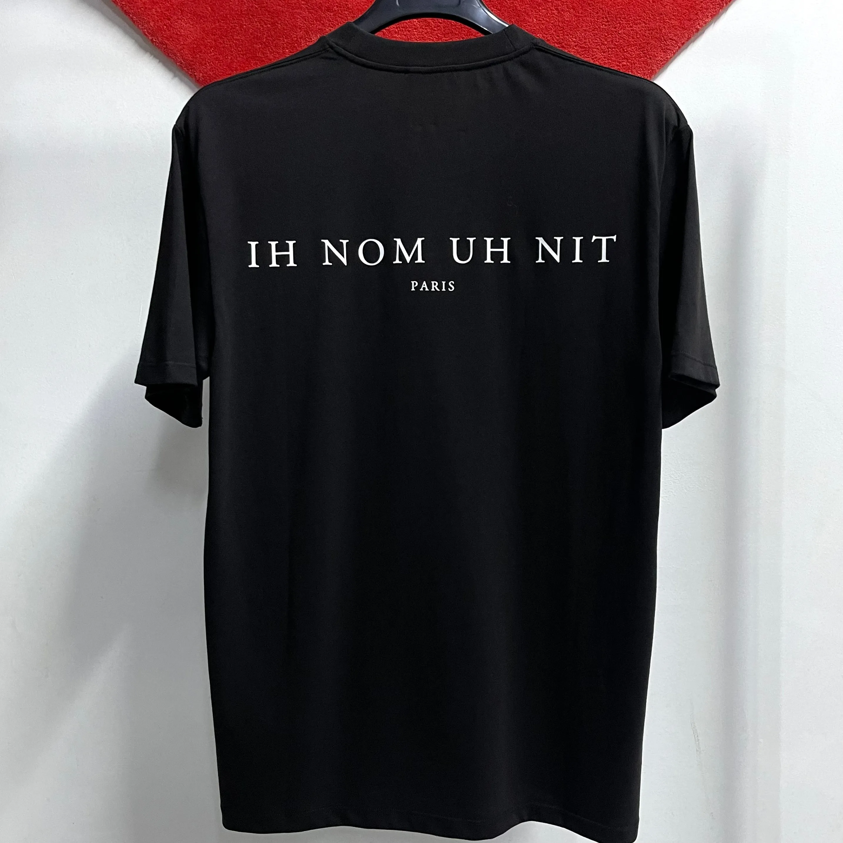 IH NOM UH NIT Paris Mask Authentic Tee Black NUS23297