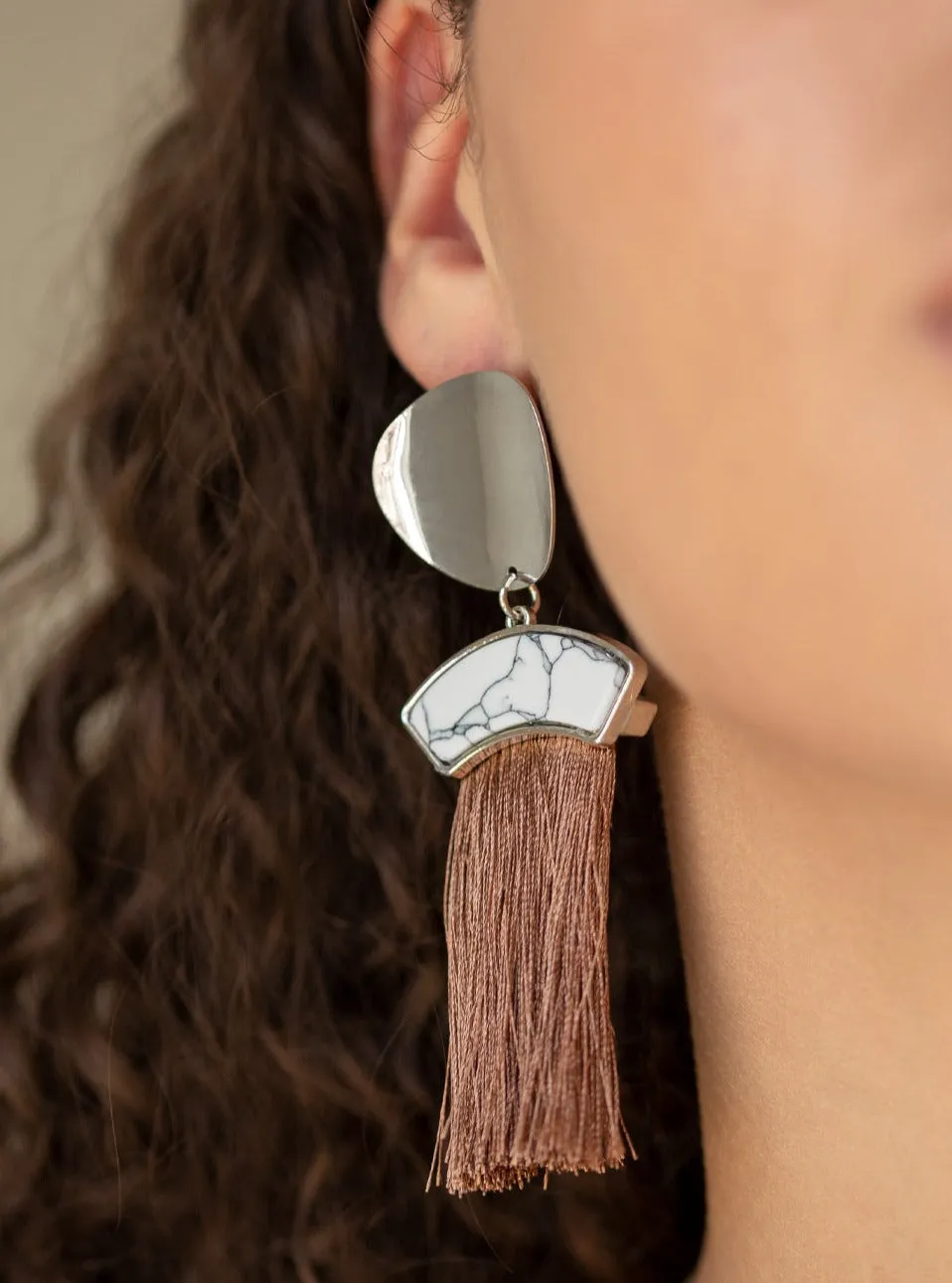 Insta Inca Brown Post Earrings