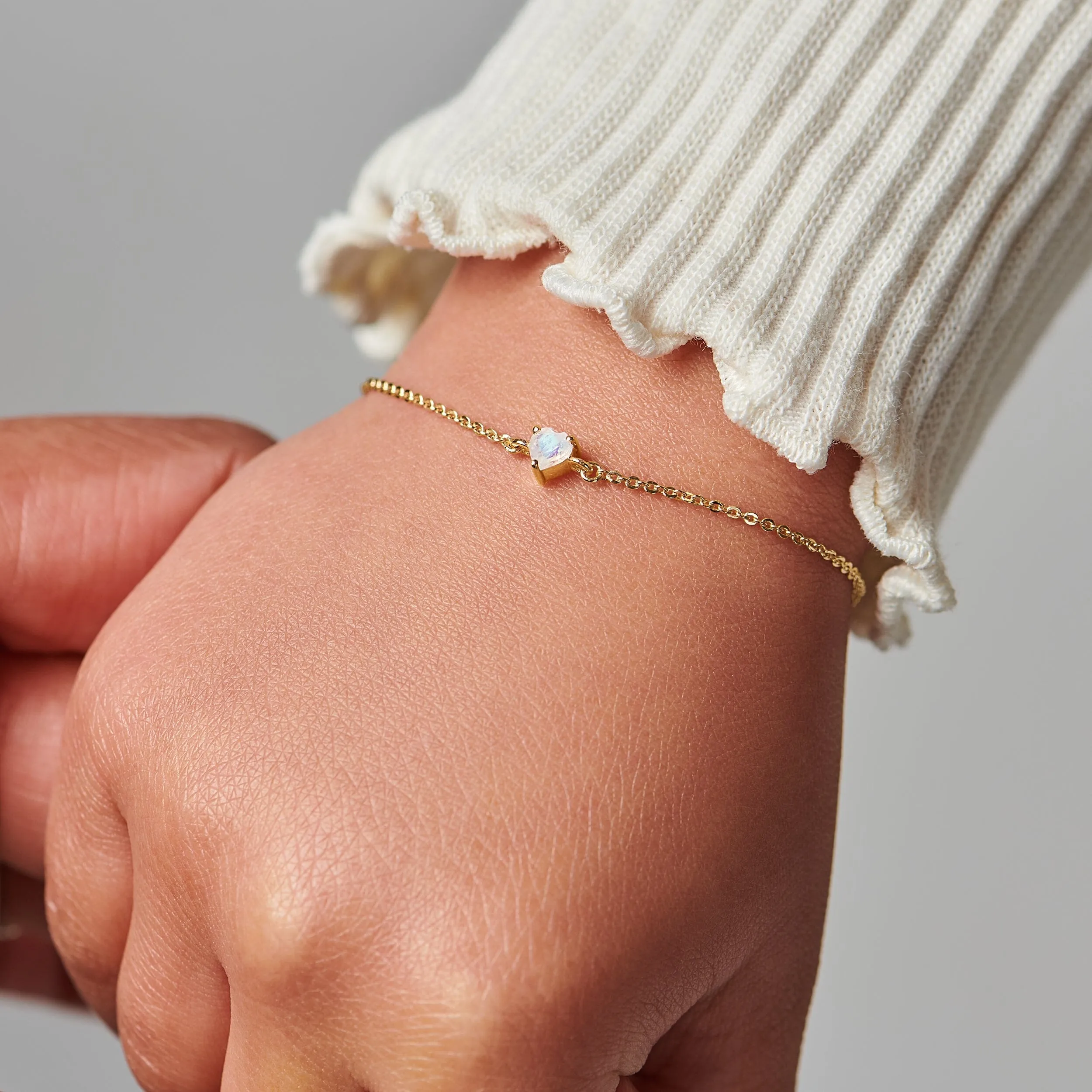 Kids Moonstone Bracelet - Love