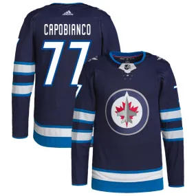 Kyle Capobianco Winnipeg Jets adidas Home Authentic Pro Jersey - Navy