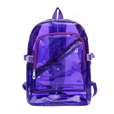 Large 6 Color Clear Waterproof School Backpack