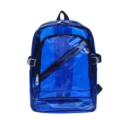 Large 6 Color Clear Waterproof School Backpack