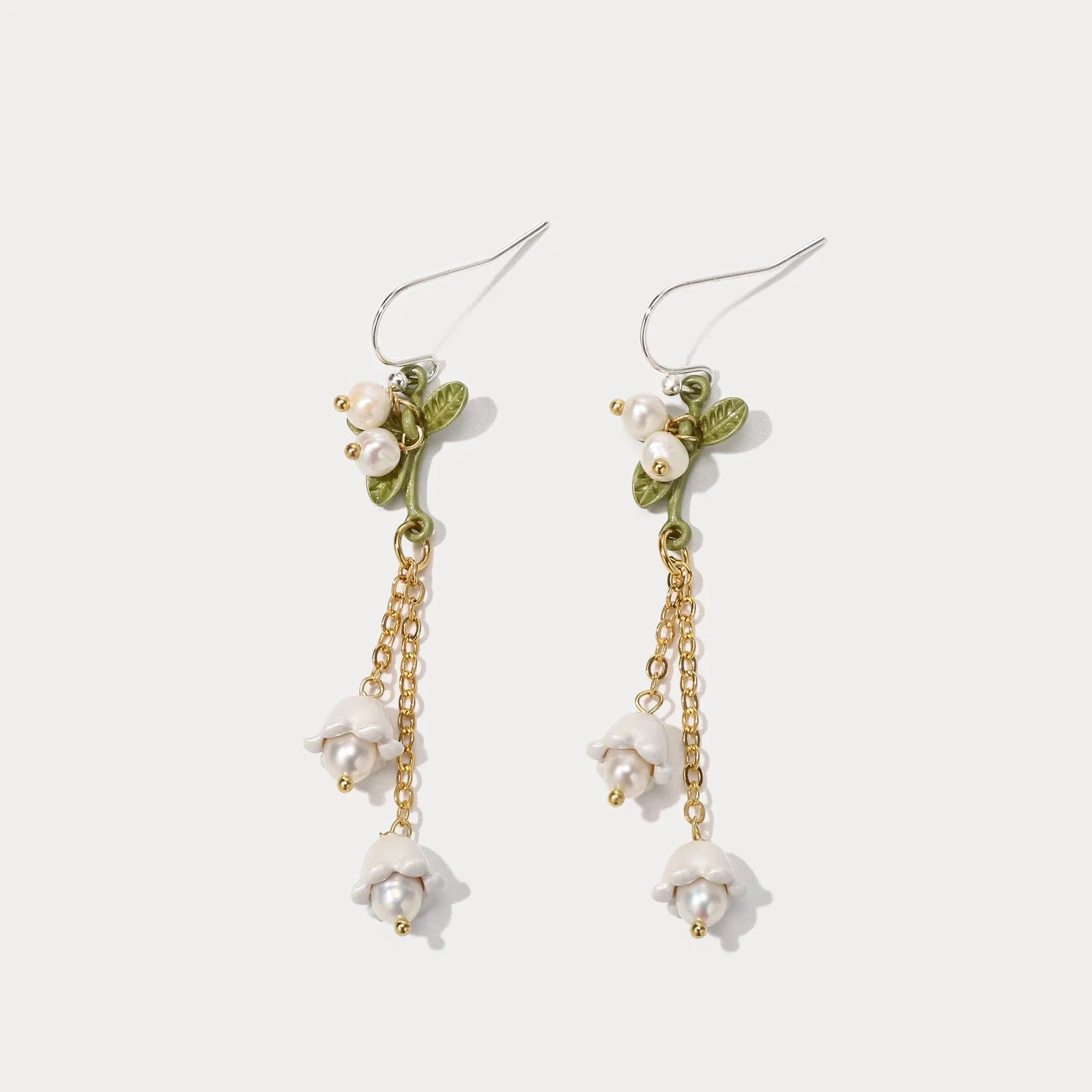 Lily Of The Valley Tassel Earrings