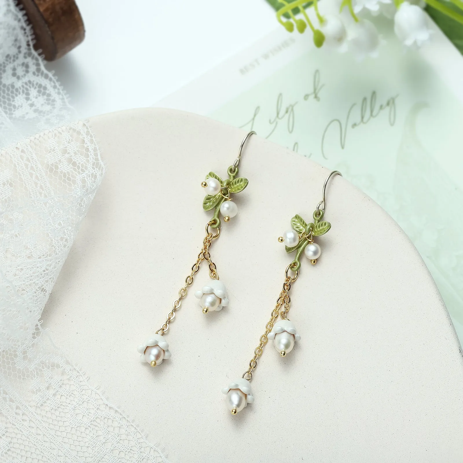 Lily Of The Valley Tassel Earrings