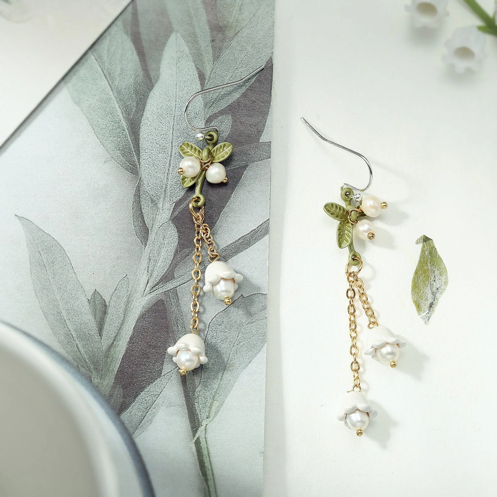 Lily Of The Valley Tassel Earrings