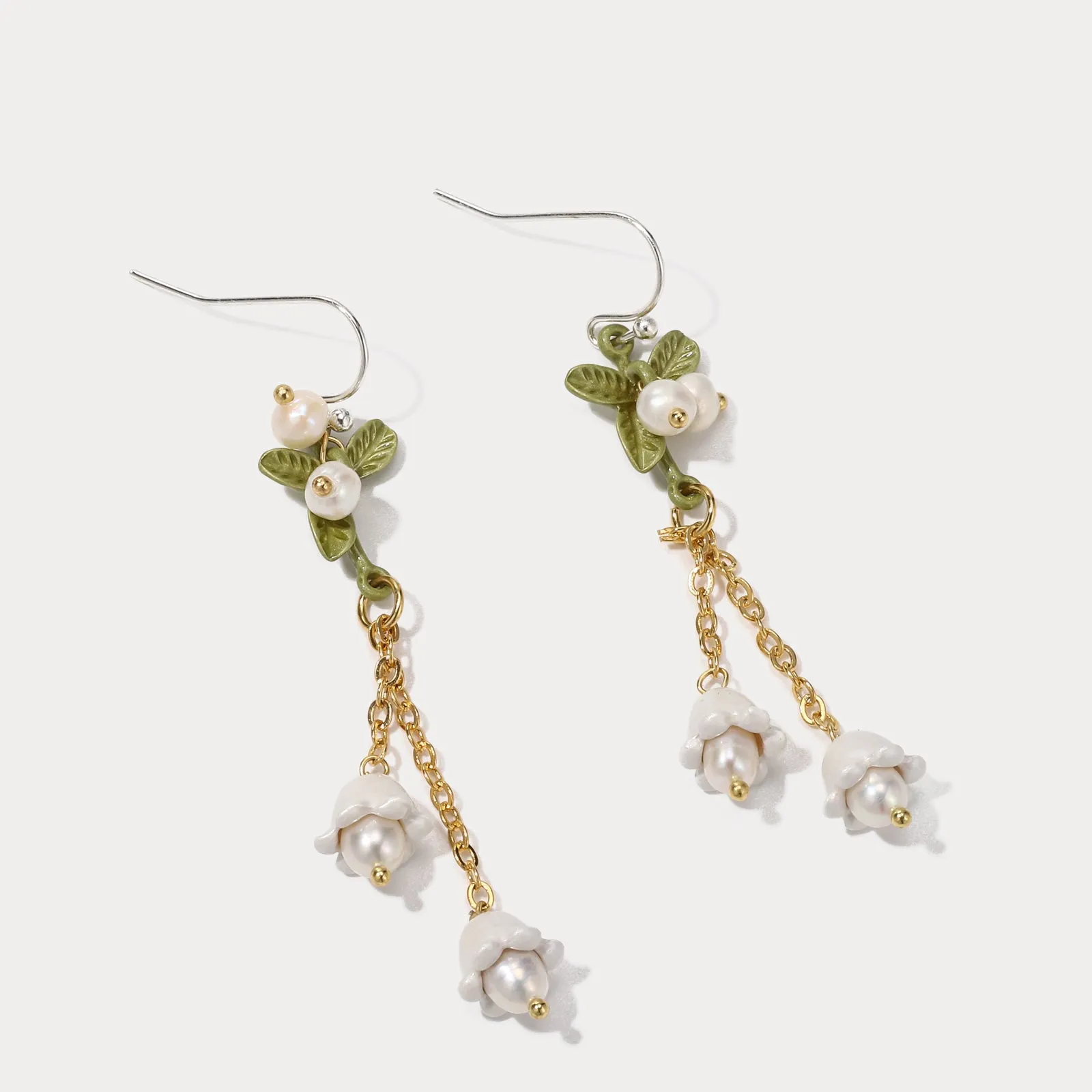 Lily Of The Valley Tassel Earrings