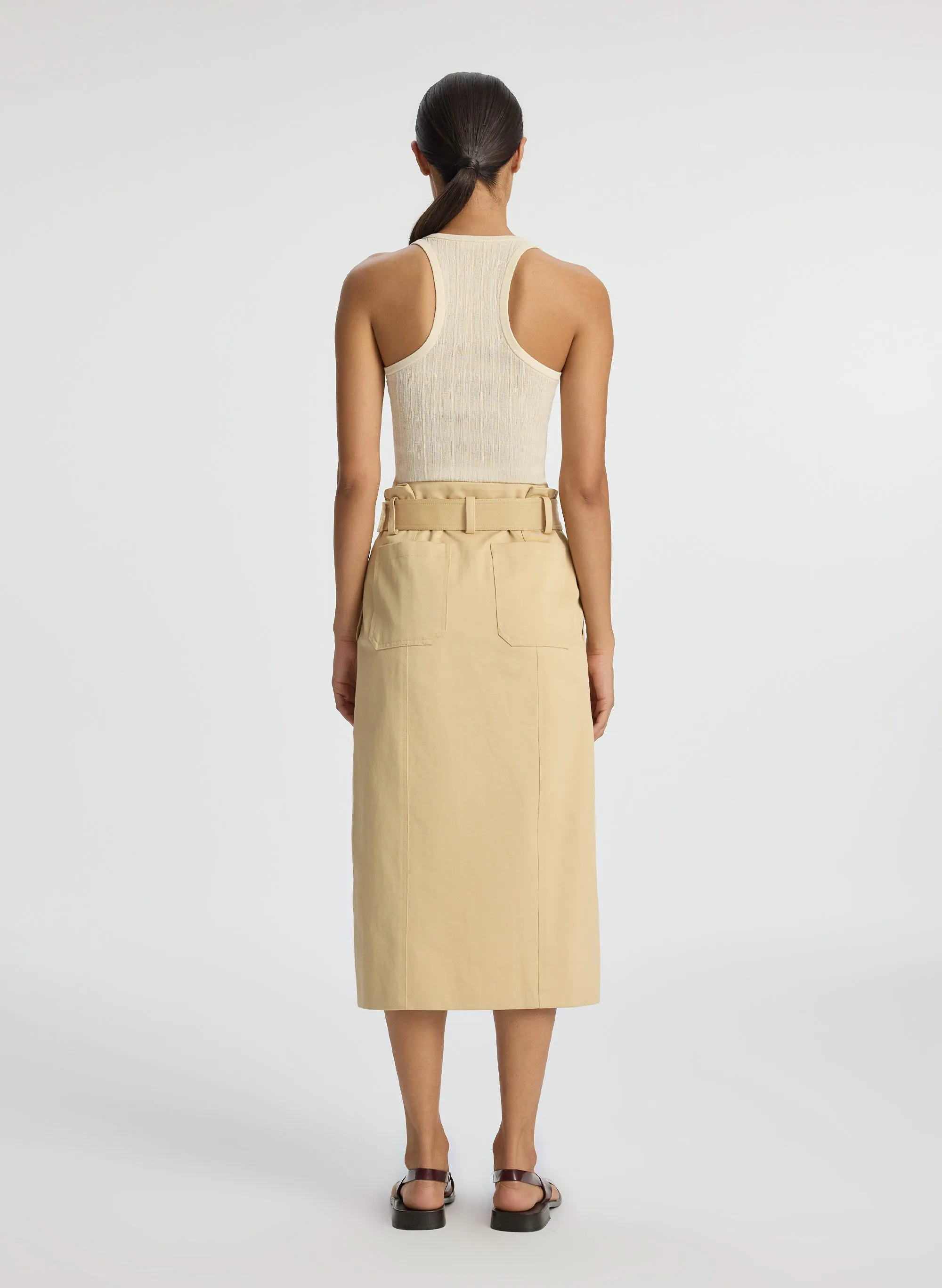 Maia Cotton Midi Skirt