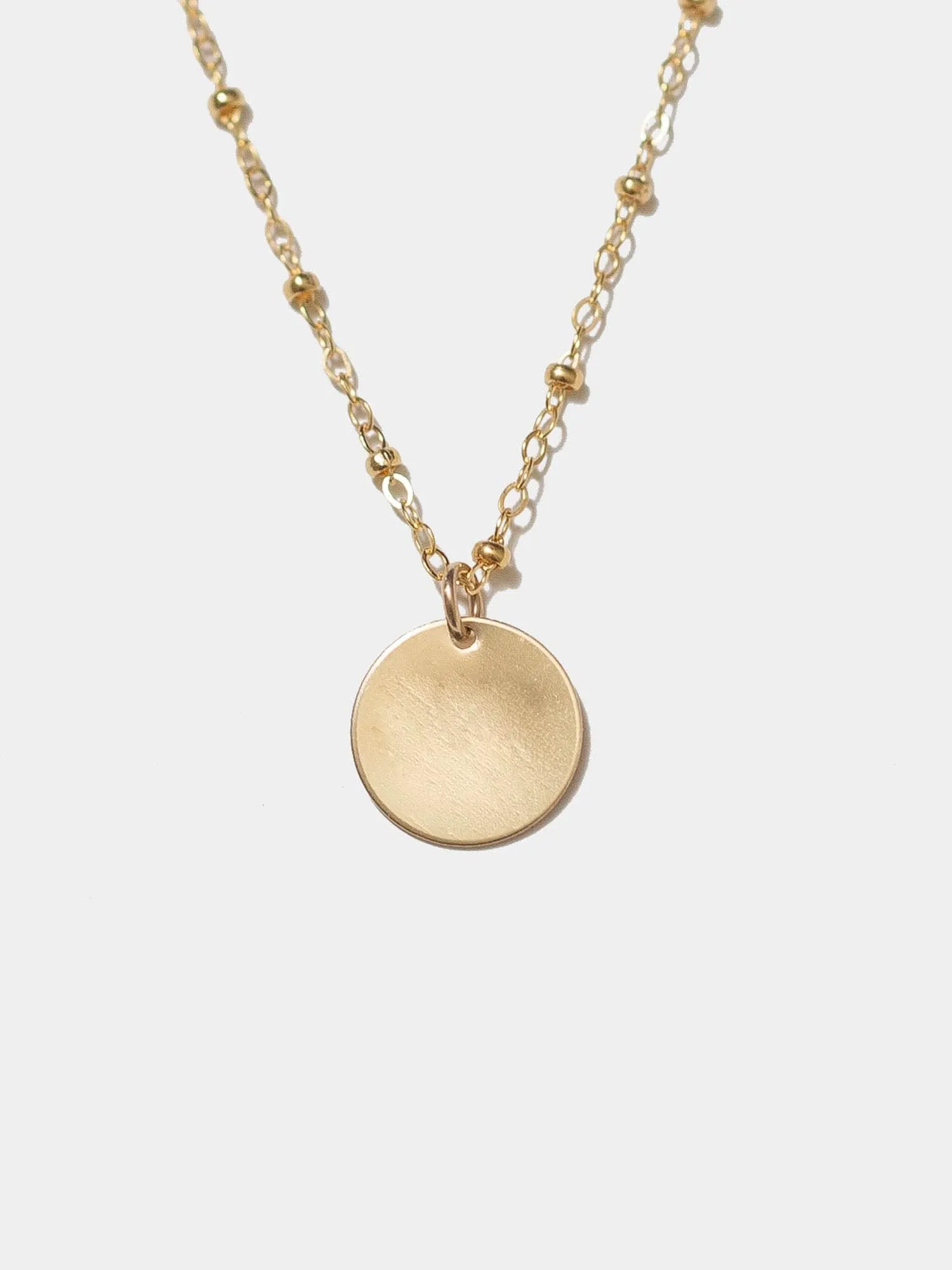 Mantra Disc Necklace