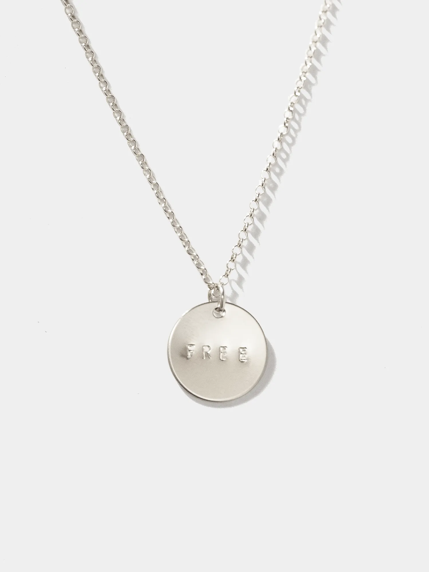 Mantra Disc Necklace