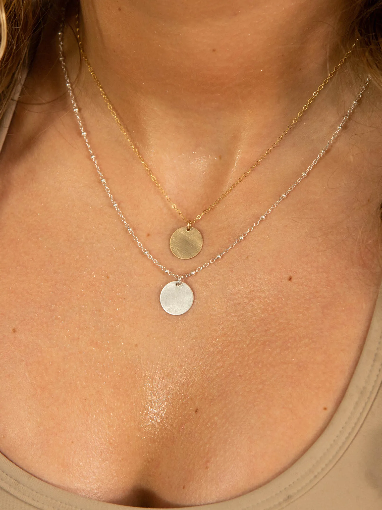 Mantra Disc Necklace