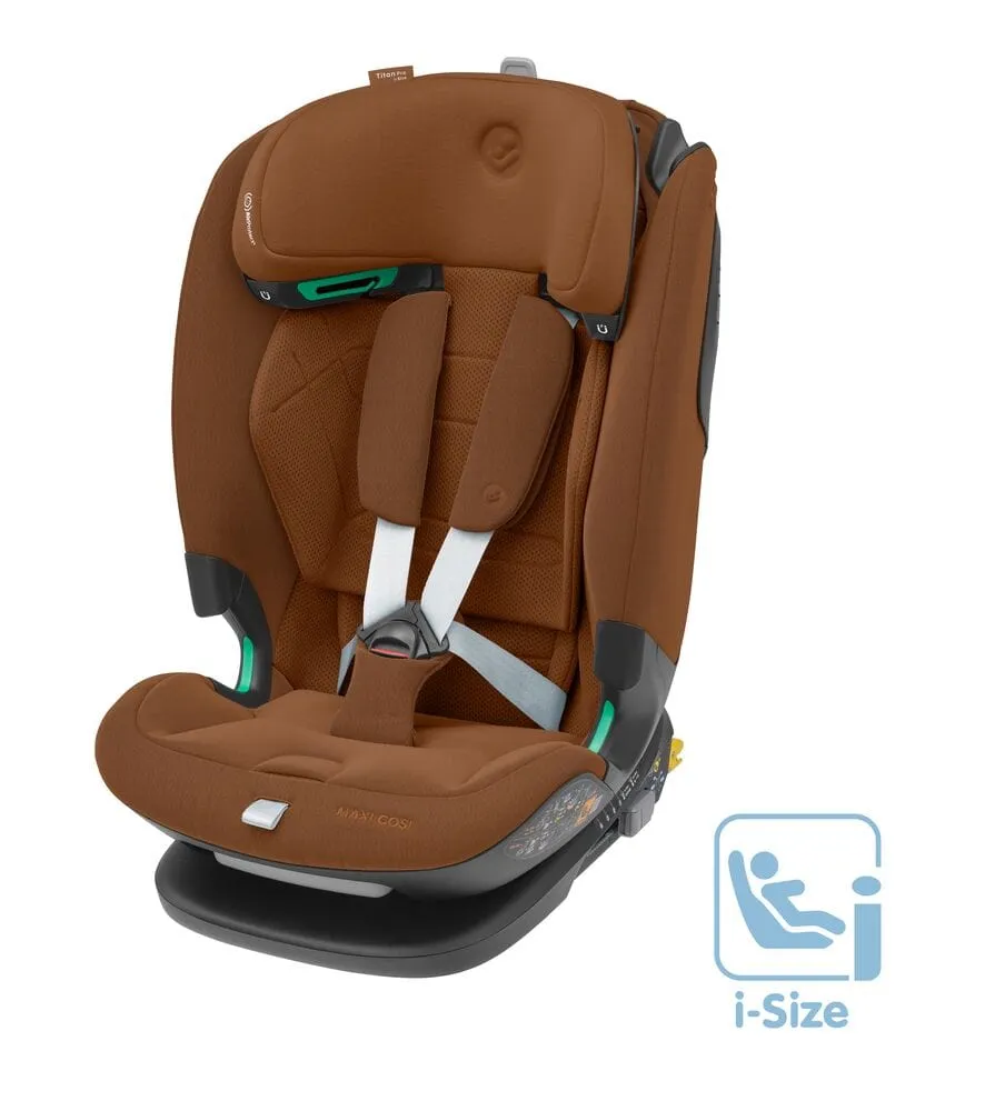 Maxi Cosi Titan Pro 2023 i-Size Car Seat - Authentic Cognac