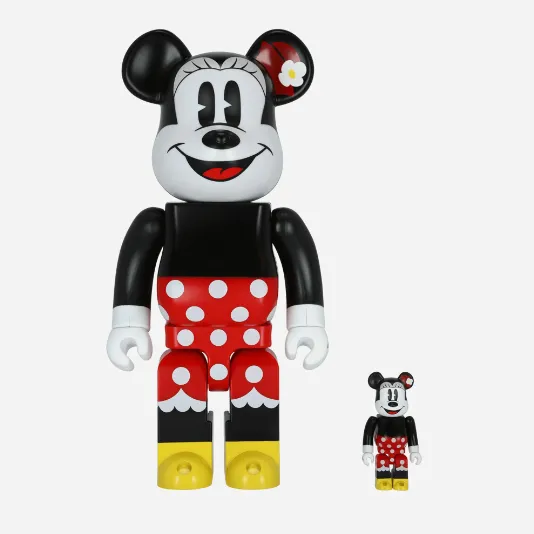 MEDICOM BEARBRICK Disney Minnie Mouse Version 400%   100%