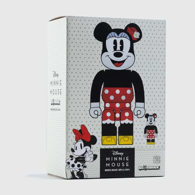 MEDICOM BEARBRICK Disney Minnie Mouse Version 400%   100%