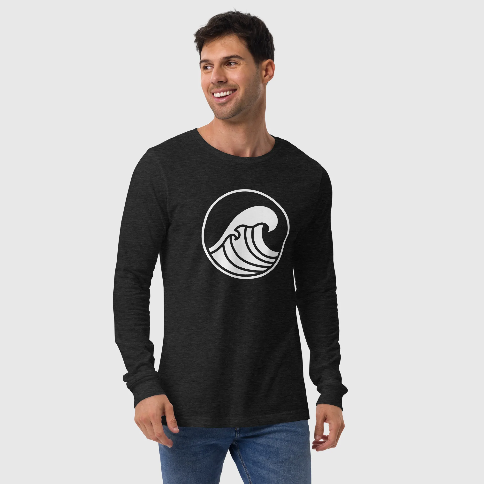 Men's Long Sleeve Tee - Wave