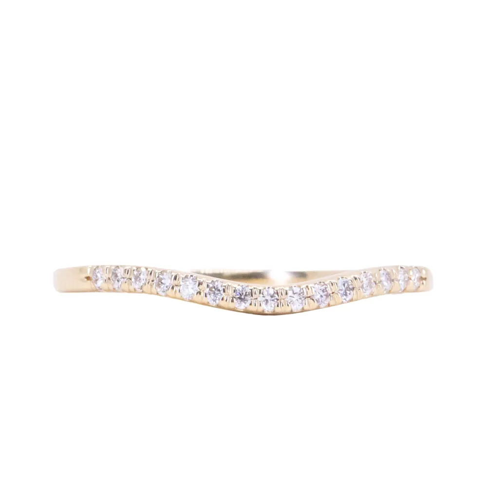 Mini Bend Diamond Contour Band