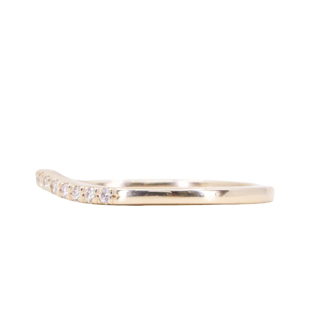 Mini Bend Diamond Contour Band