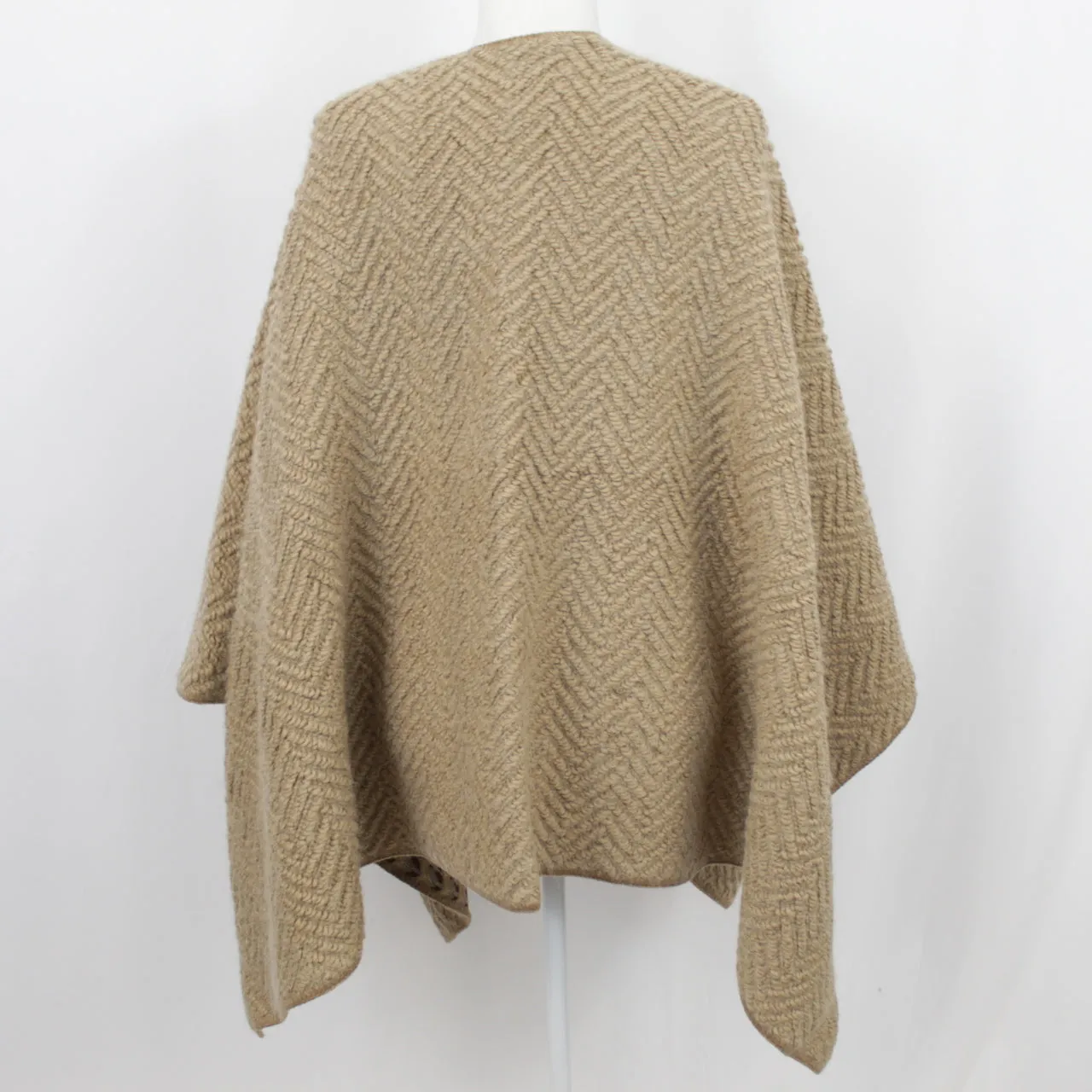 Missoni Brand New Butterscotch Textured Chunky Wool & Zigzag Signature Knit Serape