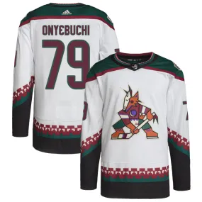 Montana Onyebuchi Arizona Coyotes adidas Primegreen Authentic Pro Jersey - White