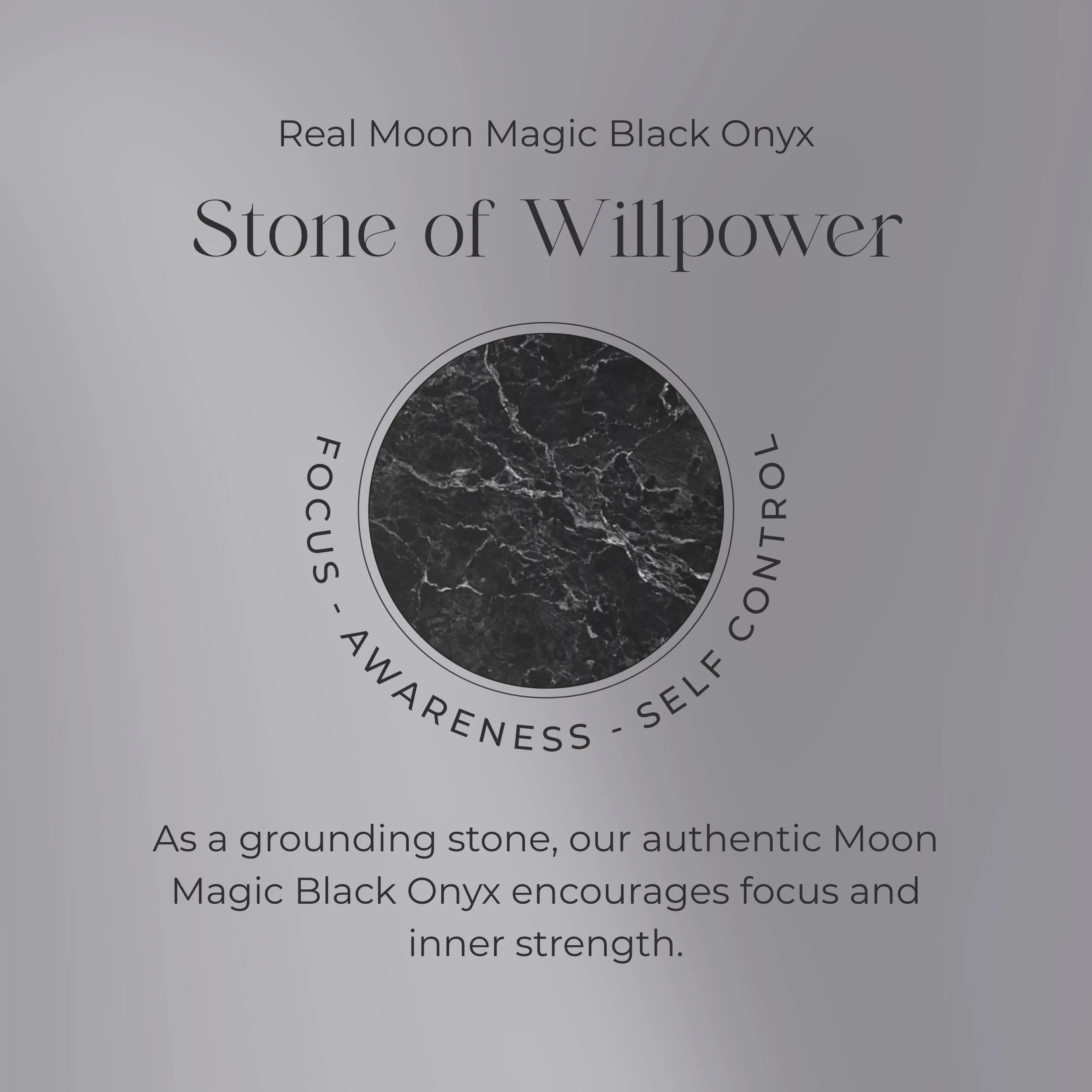 Moonstone Black Onyx Ring - Phantasia