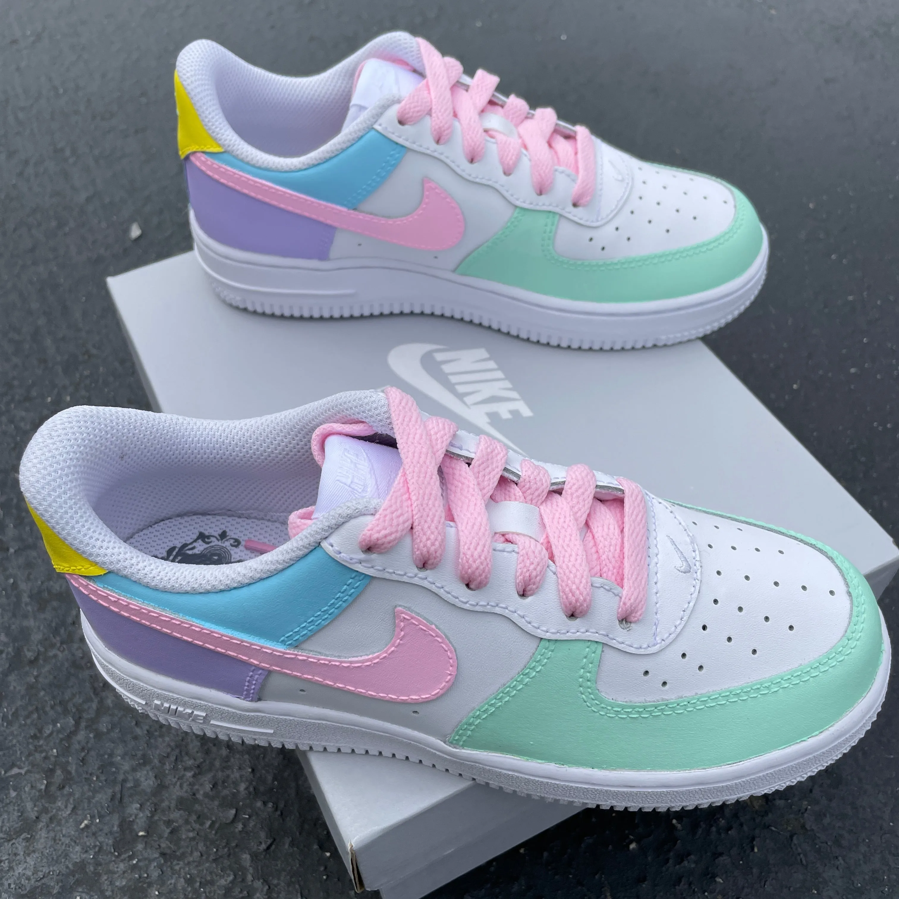 Nike Air Force 1 Sneakers - Custom Pastel Colors