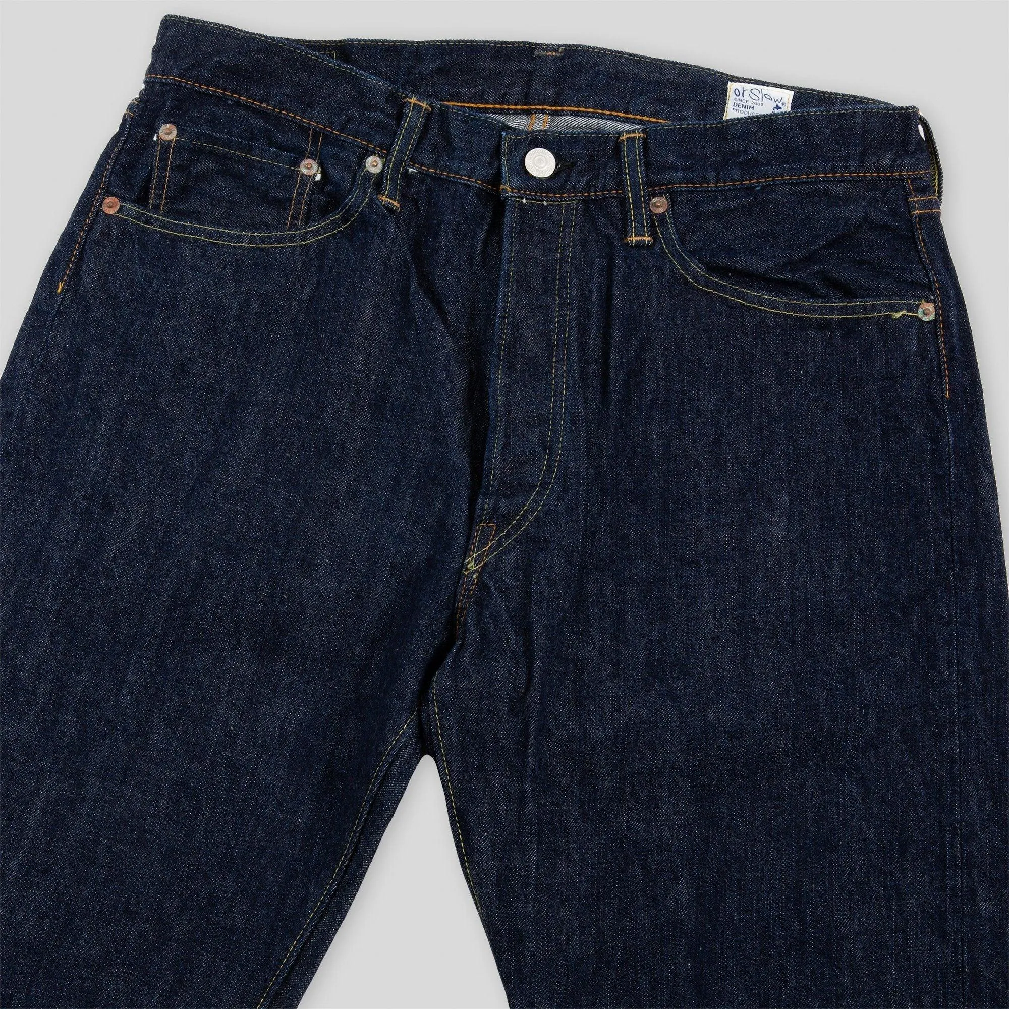 orSlow - 105 Standard 13.7oz Selvedge Denim One Wash