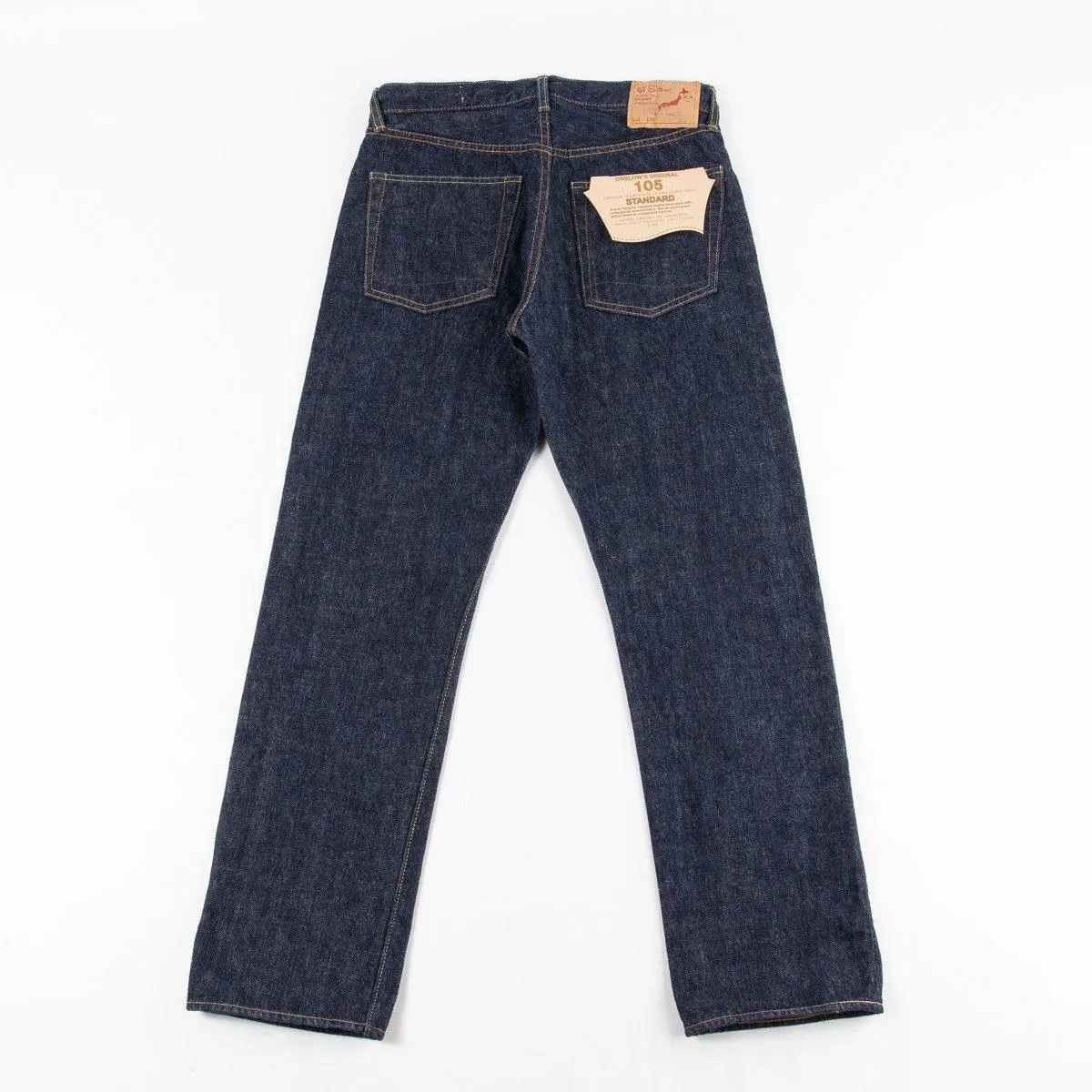 orSlow - 105 Standard 13.7oz Selvedge Denim One Wash