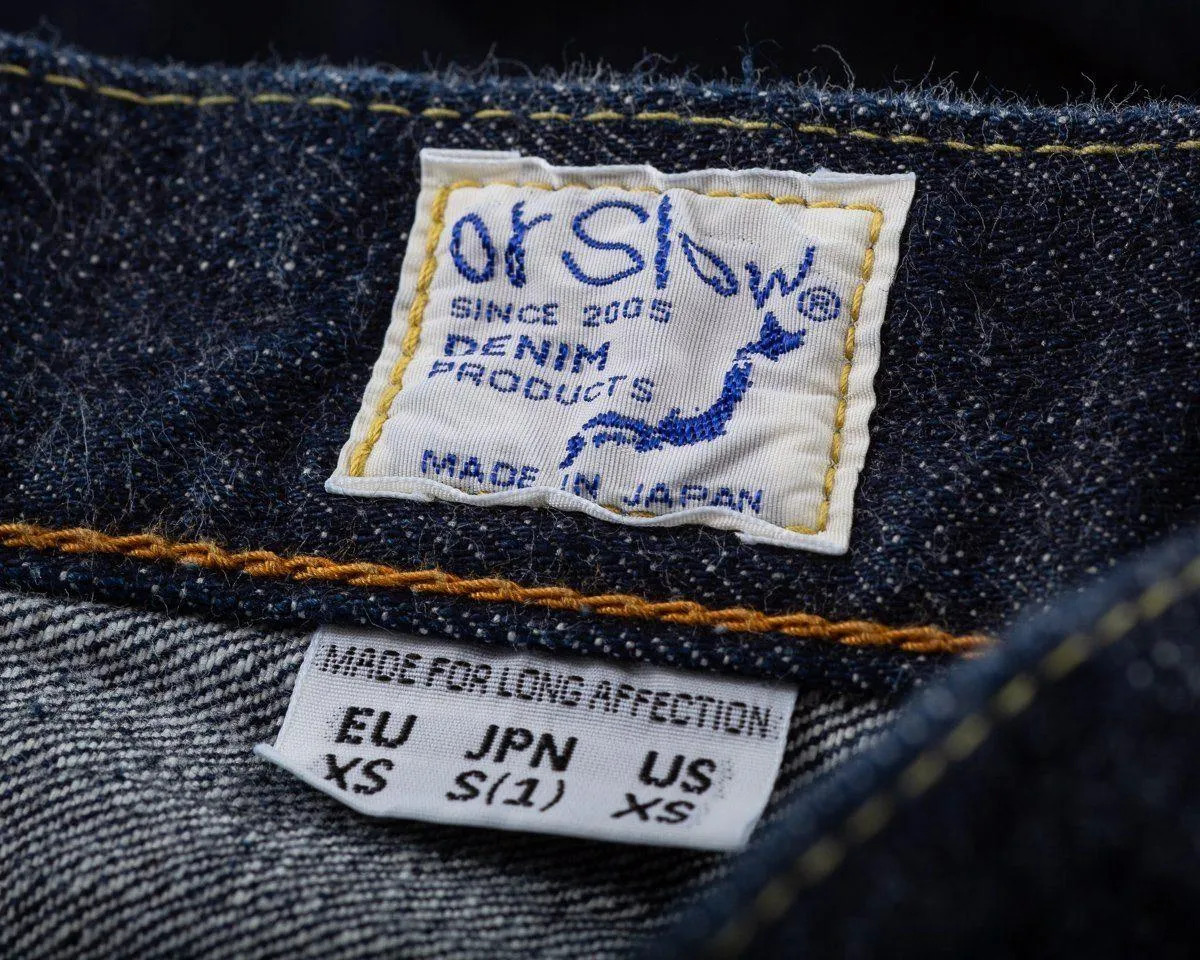 orSlow - 105 Standard 13.7oz Selvedge Denim One Wash