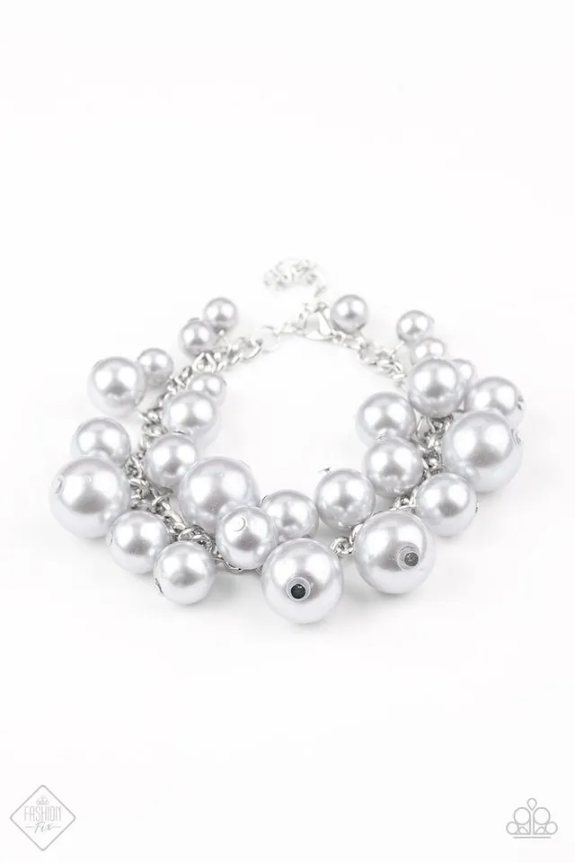 Paparazzi GLAM The Expense! Silver Bracelet