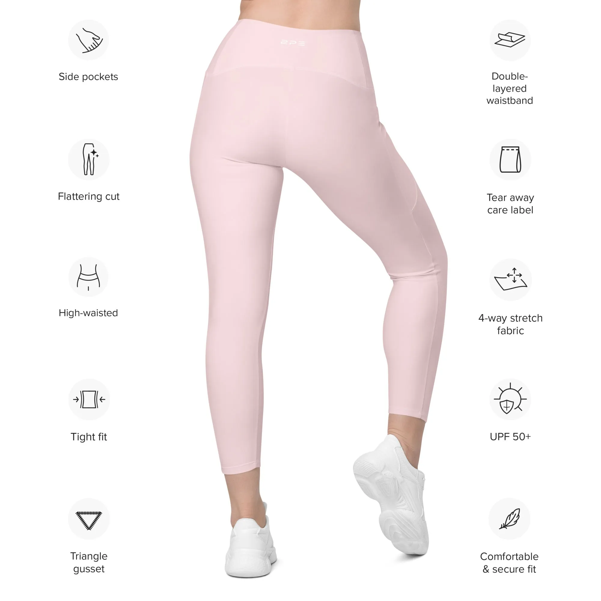 Pink Leggings with pockets