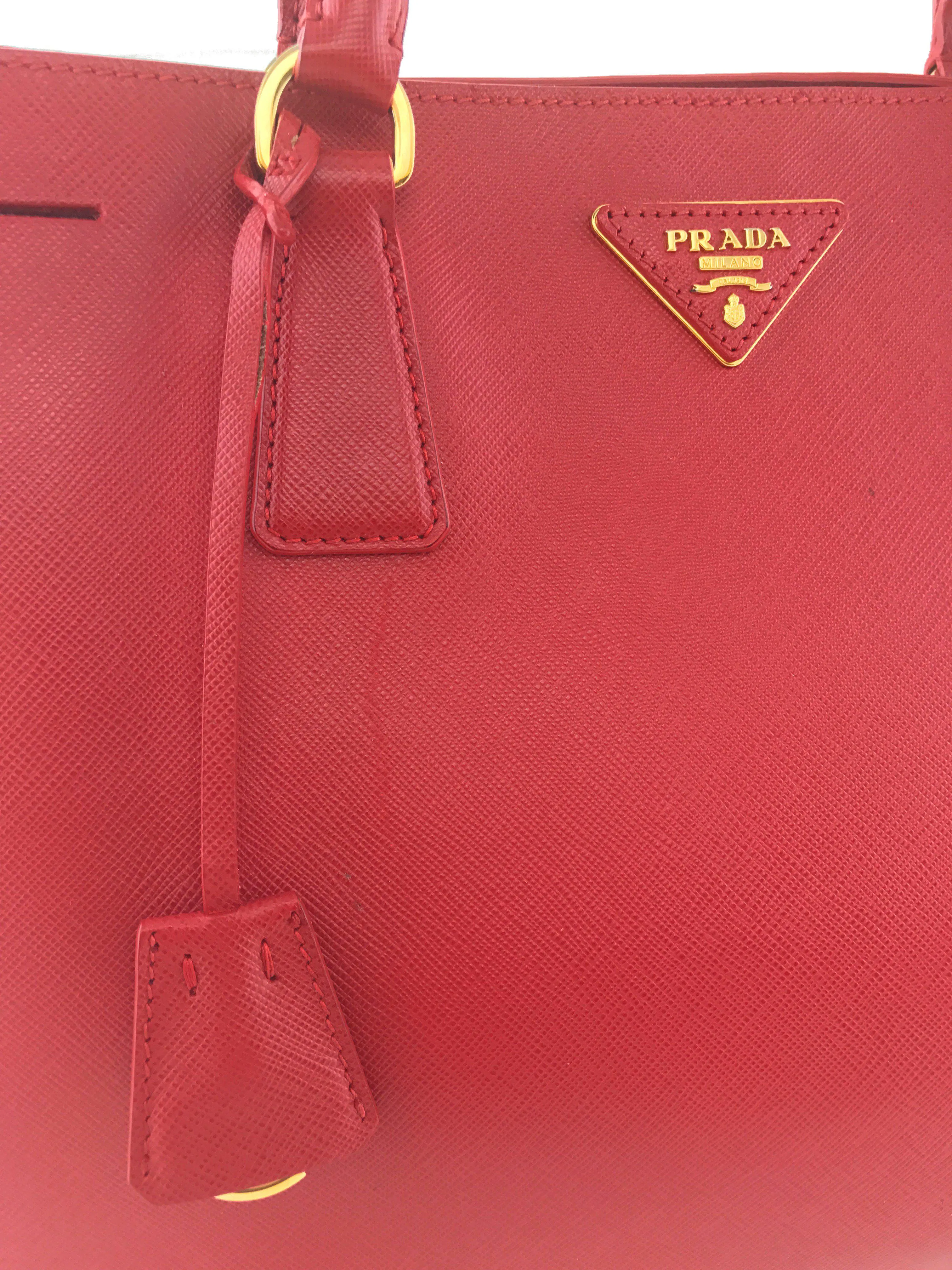 Prada Saffiano Lux Large Tote Bag