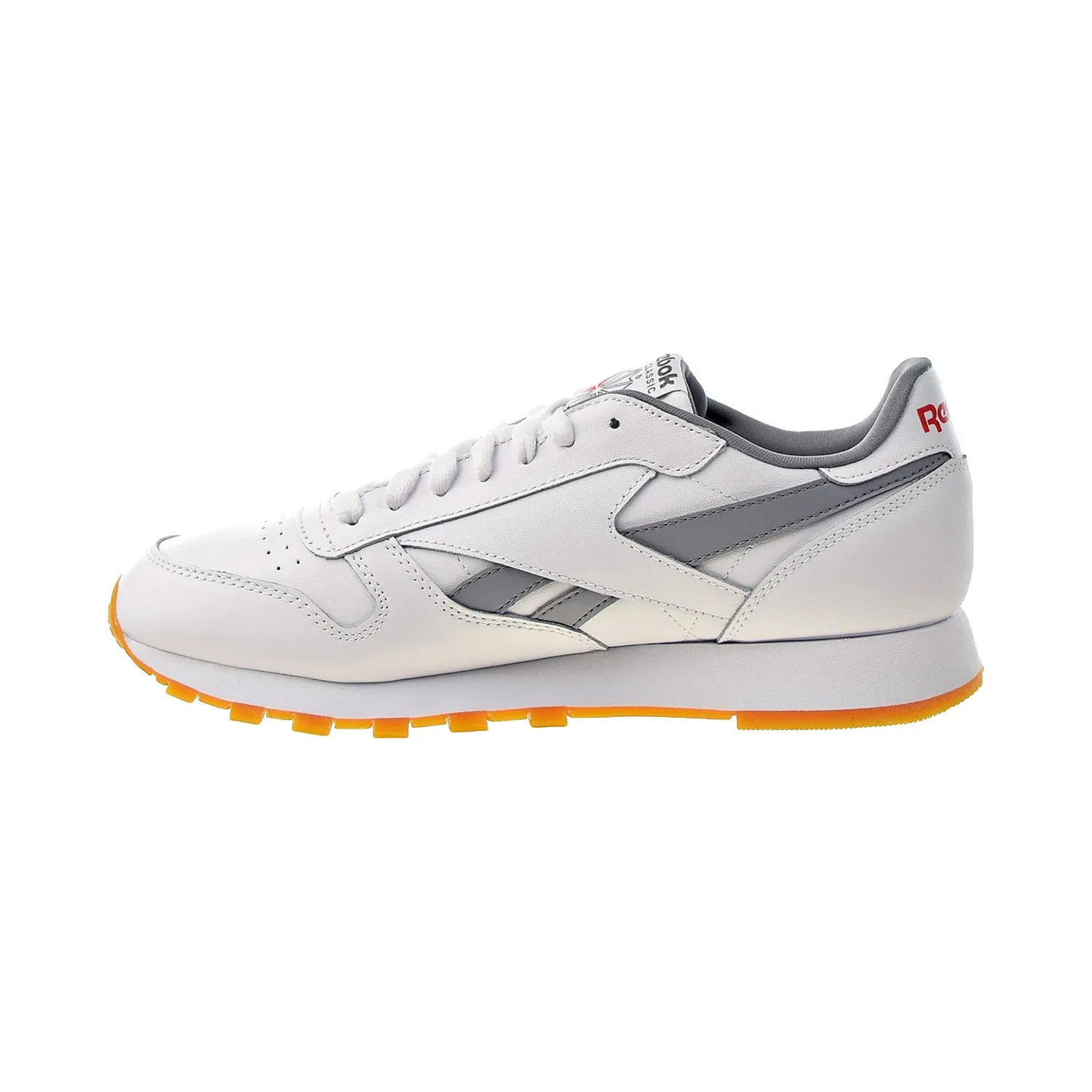 Reebok Classic Leather Men's Shoes White-Cold Grey-Vector Red