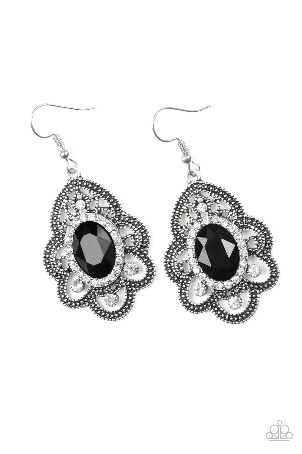 Reign Supreme Black Earrings