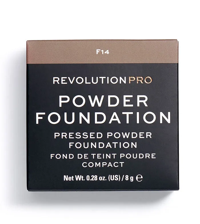 Revolution Pro - Base de maquillaje en polvo Pro Powder Foundation - F14