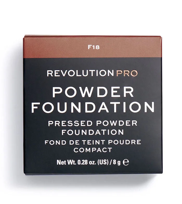 Revolution Pro - Base de maquillaje en polvo Pro Powder Foundation - F18