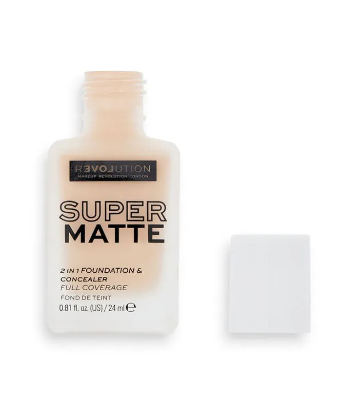 Revolution Relove - Base de maquillaje Super Matte - F2