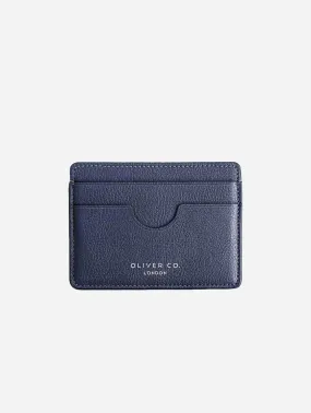 Slim Apple Leather Vegan Cardholder | Coastal Blue