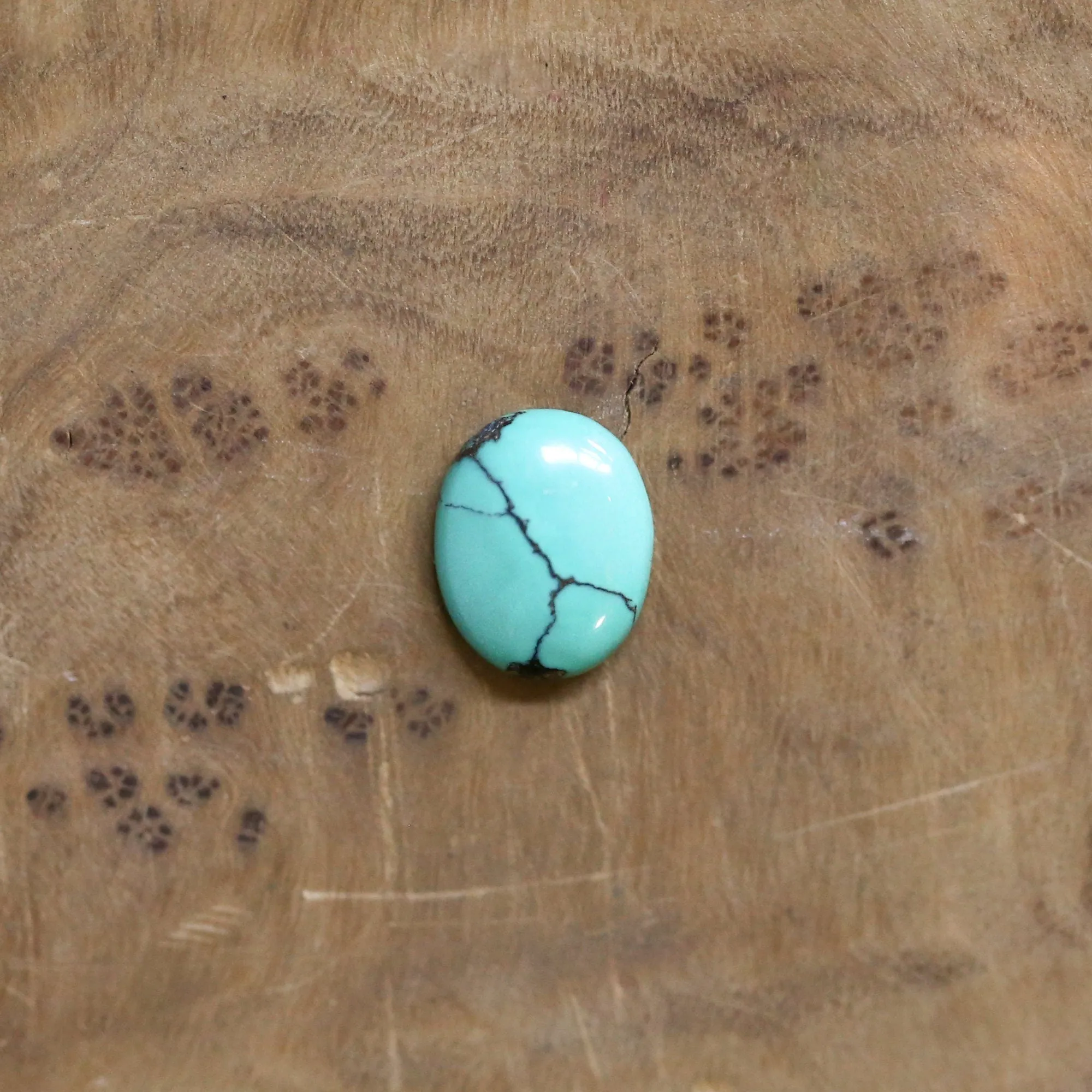 Turquoise Delica Ring - Natural Turquoise Ring - OOAK Sterling Silver Ring