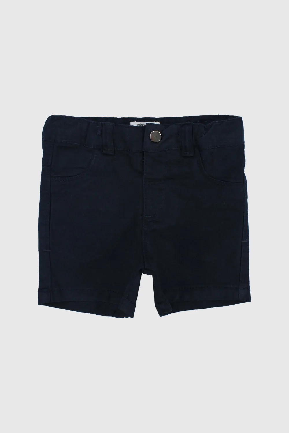 Unisex Navy Gabardine Shorts