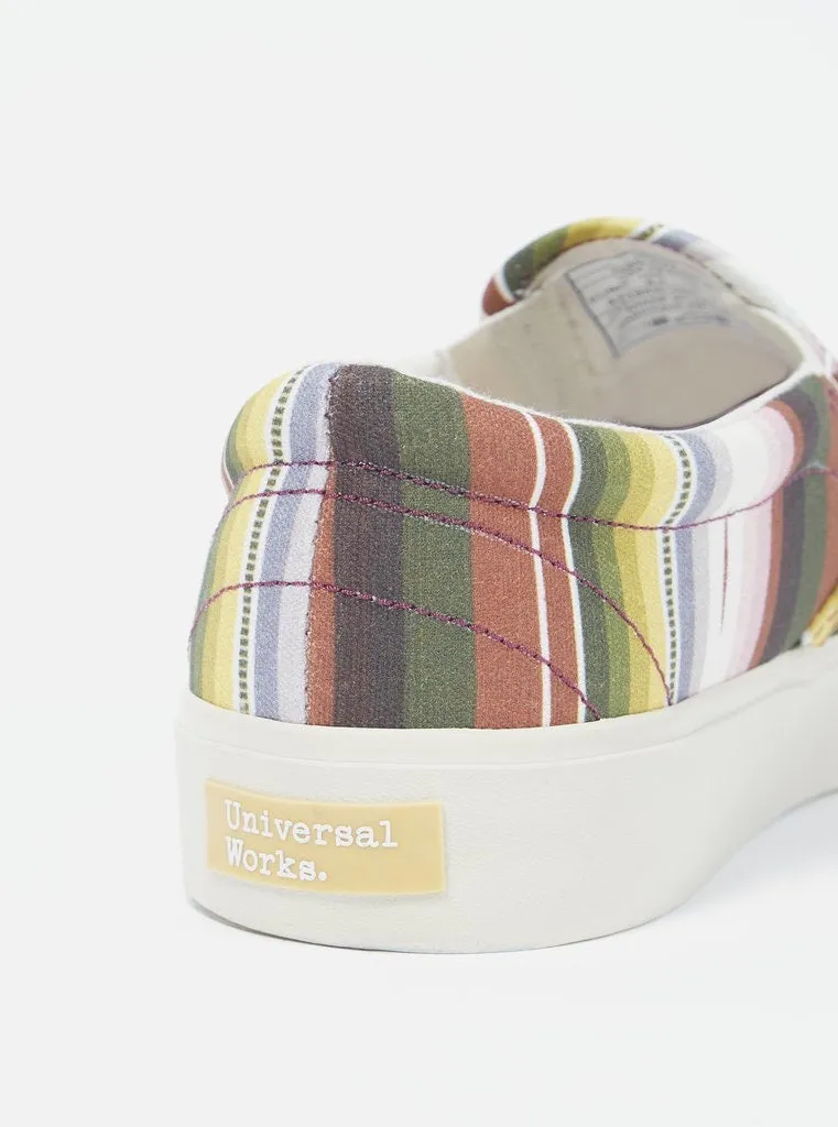 UNIVERSAL WORKS x Sebago Jack In Mex Blanket/Multi Stripe