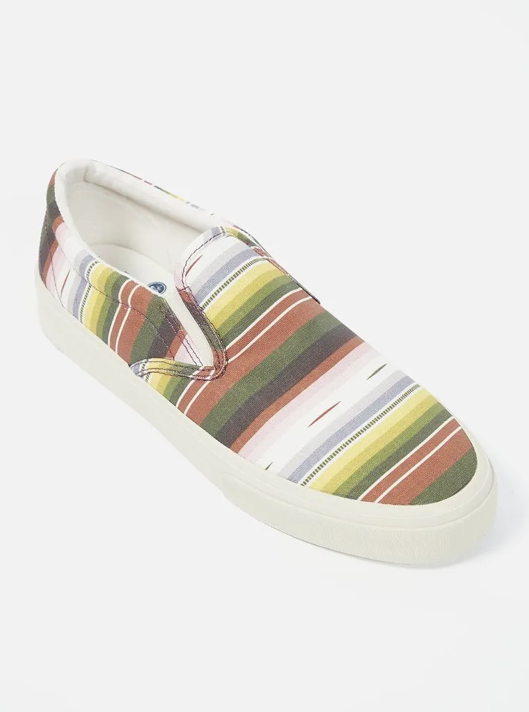 UNIVERSAL WORKS x Sebago Jack In Mex Blanket/Multi Stripe