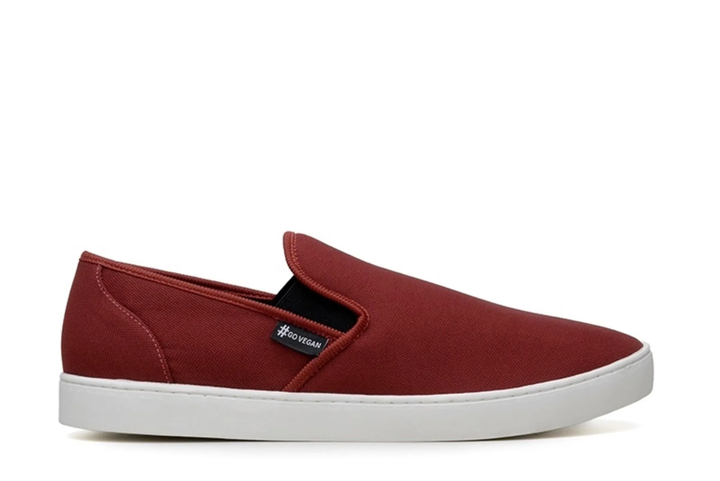 'Wave Slip-On' Canvas Sneaker by Ahimsa - Red