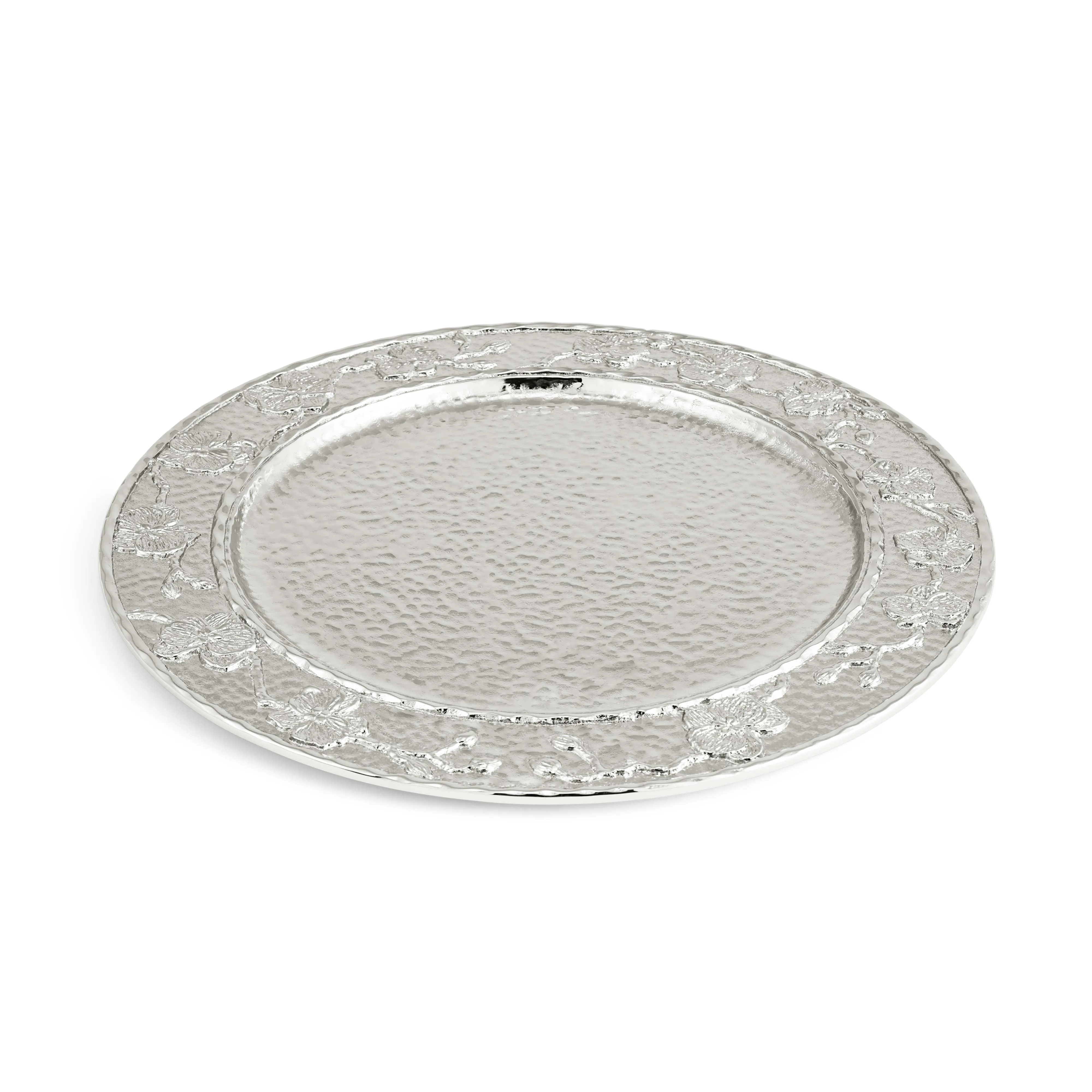 White Orchid Charger Plate