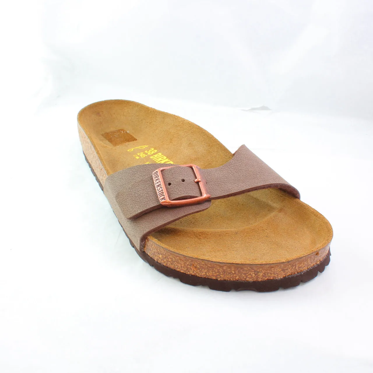 Womens Birkenstock Madrid 1 Bar Mules Mocha Slider Sandals