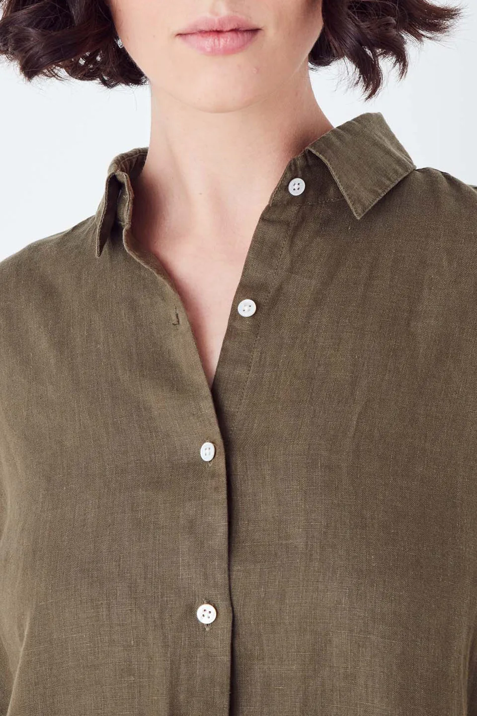 Xander Linen Thyme LS Shirt