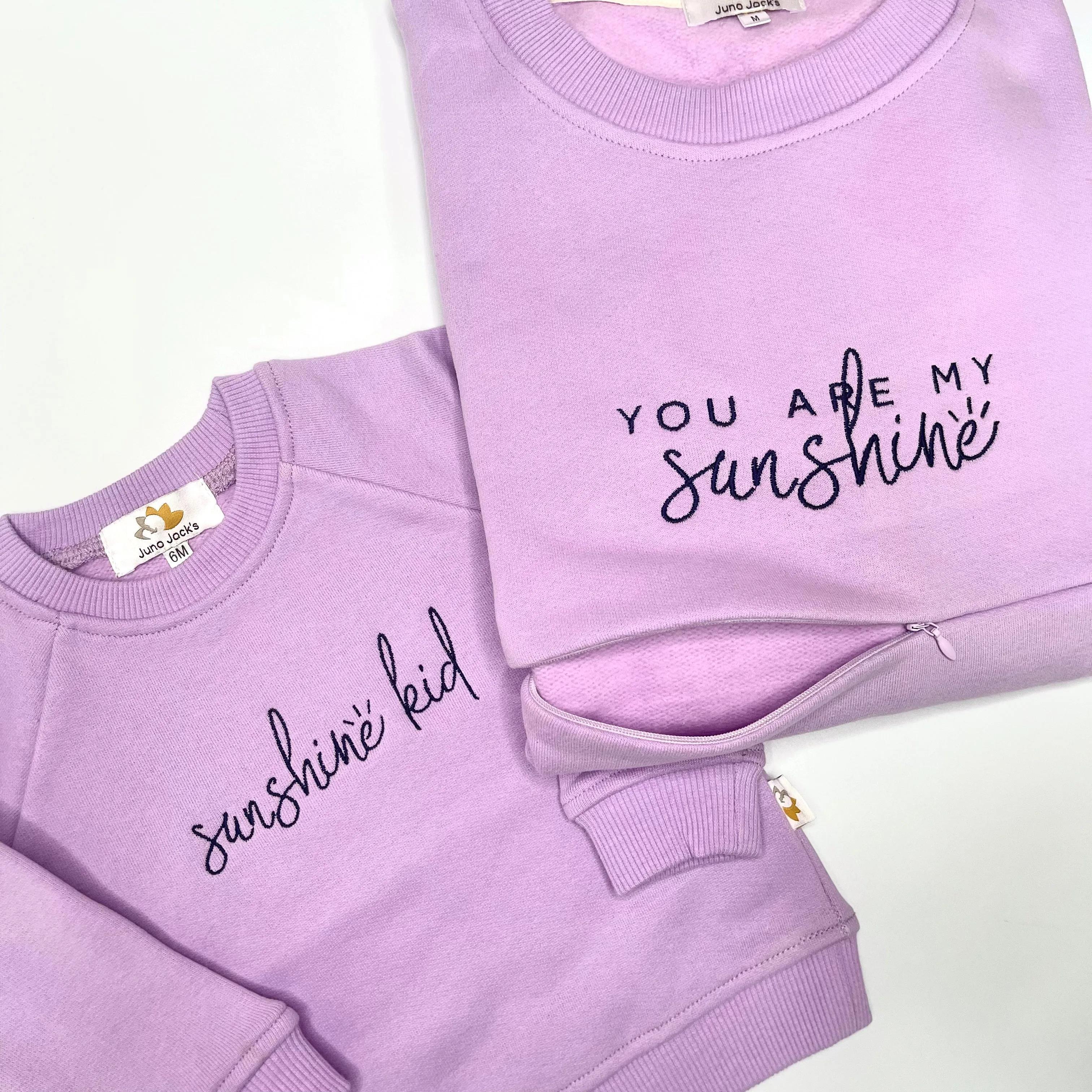 'You Are My Sunshine' Embroidered Breastfeeding Sweatshirt